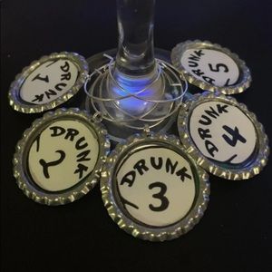 Drunk 1-5 Wine Charm Set